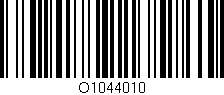 Código de barras (EAN, GTIN, SKU, ISBN): 'O1044010'