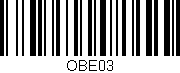 Código de barras (EAN, GTIN, SKU, ISBN): 'OBE03'