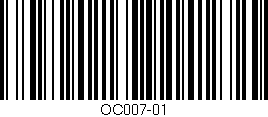 Código de barras (EAN, GTIN, SKU, ISBN): 'OC007-01'