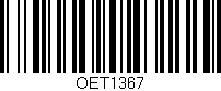 Código de barras (EAN, GTIN, SKU, ISBN): 'OET1367'