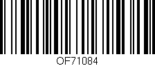 Código de barras (EAN, GTIN, SKU, ISBN): 'OF71084'