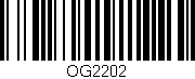 Código de barras (EAN, GTIN, SKU, ISBN): 'OG2202'