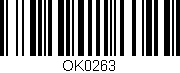 Código de barras (EAN, GTIN, SKU, ISBN): 'OK0263'