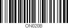 Código de barras (EAN, GTIN, SKU, ISBN): 'ON020B'