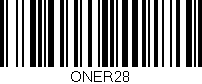 Código de barras (EAN, GTIN, SKU, ISBN): 'ONER28'