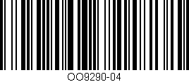 Código de barras (EAN, GTIN, SKU, ISBN): 'OO9290-04'