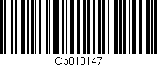 Código de barras (EAN, GTIN, SKU, ISBN): 'OP010147'