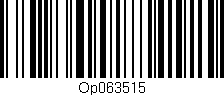 Código de barras (EAN, GTIN, SKU, ISBN): 'OP063515'