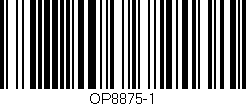 Código de barras (EAN, GTIN, SKU, ISBN): 'OP8875-1'