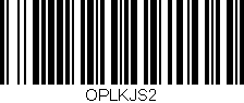 Código de barras (EAN, GTIN, SKU, ISBN): 'OPLKJS2'