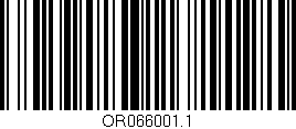 Código de barras (EAN, GTIN, SKU, ISBN): 'OR066001.1'