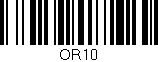 Código de barras (EAN, GTIN, SKU, ISBN): 'OR10'
