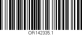 Código de barras (EAN, GTIN, SKU, ISBN): 'OR142335.1'
