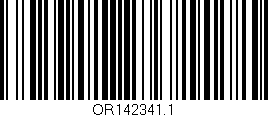 Código de barras (EAN, GTIN, SKU, ISBN): 'OR142341.1'