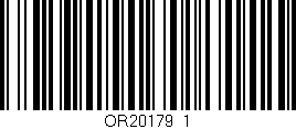 Código de barras (EAN, GTIN, SKU, ISBN): 'OR20179_1'