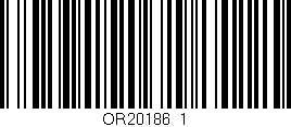 Código de barras (EAN, GTIN, SKU, ISBN): 'OR20186_1'
