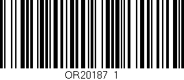 Código de barras (EAN, GTIN, SKU, ISBN): 'OR20187_1'