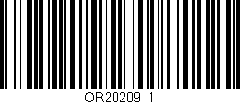 Código de barras (EAN, GTIN, SKU, ISBN): 'OR20209_1'