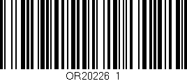 Código de barras (EAN, GTIN, SKU, ISBN): 'OR20226_1'