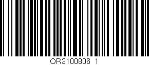 Código de barras (EAN, GTIN, SKU, ISBN): 'OR3100806_1'