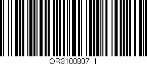 Código de barras (EAN, GTIN, SKU, ISBN): 'OR3100807_1'