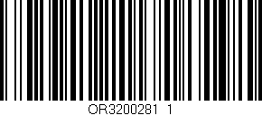 Código de barras (EAN, GTIN, SKU, ISBN): 'OR3200281_1'