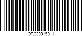 Código de barras (EAN, GTIN, SKU, ISBN): 'OR3300158_1'