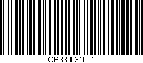 Código de barras (EAN, GTIN, SKU, ISBN): 'OR3300310_1'