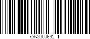Código de barras (EAN, GTIN, SKU, ISBN): 'OR3300662_1'