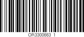Código de barras (EAN, GTIN, SKU, ISBN): 'OR3300663_1'
