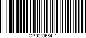 Código de barras (EAN, GTIN, SKU, ISBN): 'OR3300664_1'