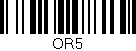 Código de barras (EAN, GTIN, SKU, ISBN): 'OR5'