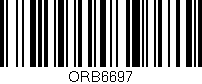 Código de barras (EAN, GTIN, SKU, ISBN): 'ORB6697'