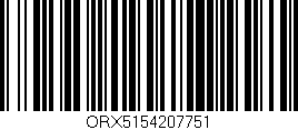 Código de barras (EAN, GTIN, SKU, ISBN): 'ORX5154207751'