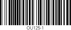 Código de barras (EAN, GTIN, SKU, ISBN): 'OU125-1'