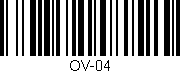 Código de barras (EAN, GTIN, SKU, ISBN): 'OV-04'