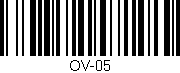 Código de barras (EAN, GTIN, SKU, ISBN): 'OV-05'
