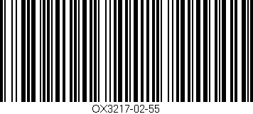 Código de barras (EAN, GTIN, SKU, ISBN): 'OX3217-02-55'