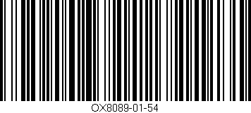 Código de barras (EAN, GTIN, SKU, ISBN): 'OX8089-01-54'