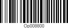 Código de barras (EAN, GTIN, SKU, ISBN): 'Op008800'