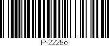 Código de barras (EAN, GTIN, SKU, ISBN): 'P-2229c'