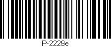 Código de barras (EAN, GTIN, SKU, ISBN): 'P-2229e'