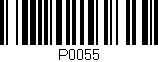 Código de barras (EAN, GTIN, SKU, ISBN): 'P0055'