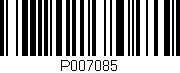Código de barras (EAN, GTIN, SKU, ISBN): 'P007085'