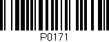 Código de barras (EAN, GTIN, SKU, ISBN): 'P0171'