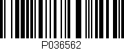Código de barras (EAN, GTIN, SKU, ISBN): 'P036562'