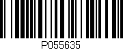 Código de barras (EAN, GTIN, SKU, ISBN): 'P055635'