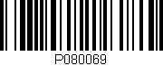 Código de barras (EAN, GTIN, SKU, ISBN): 'P080069'