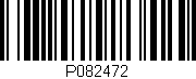 Código de barras (EAN, GTIN, SKU, ISBN): 'P082472'