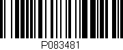 Código de barras (EAN, GTIN, SKU, ISBN): 'P083481'